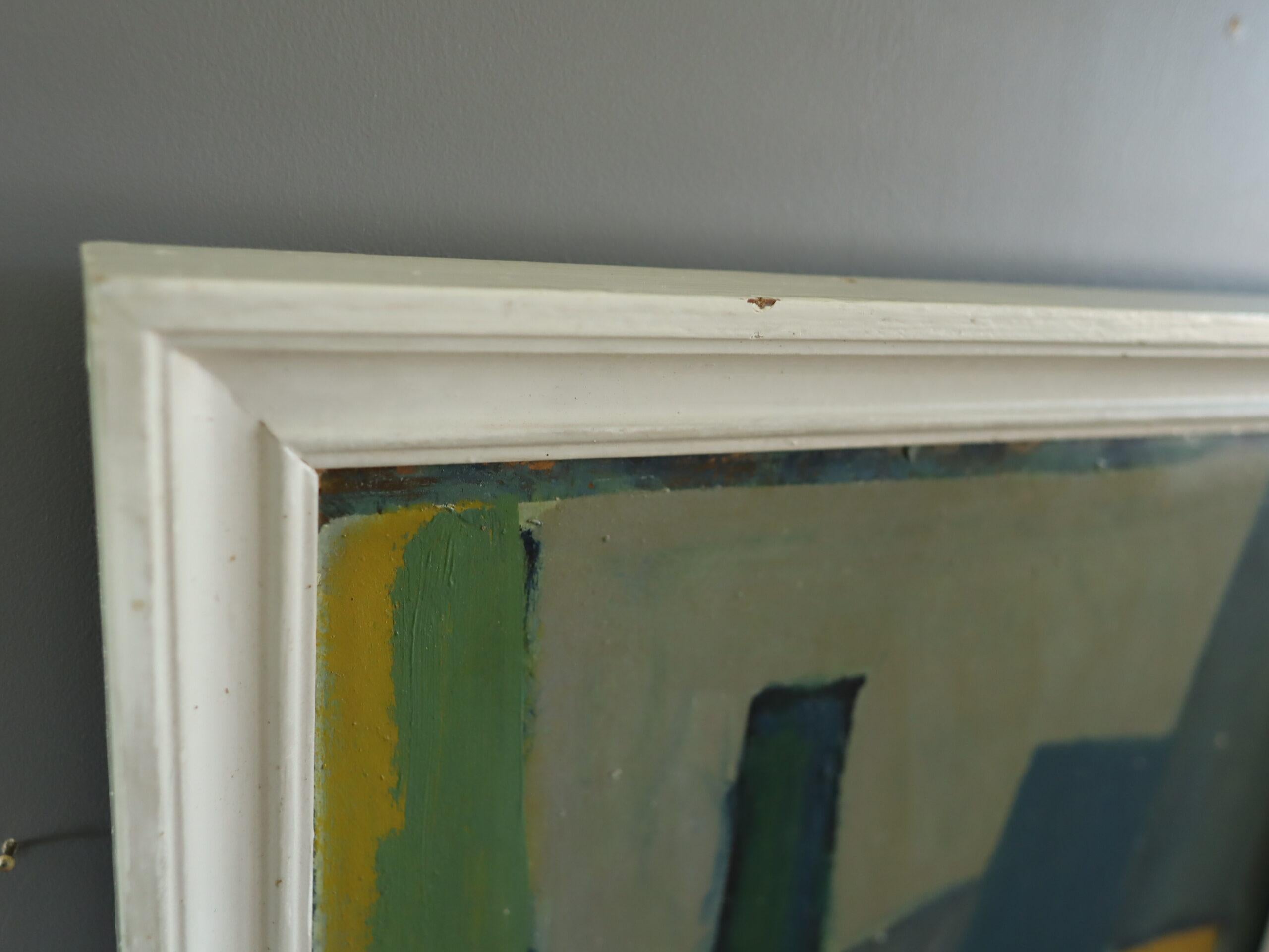 1956 Pittura a olio espressiva svedese della metà del secolo scorso - Natura morta con calice in vendita 7