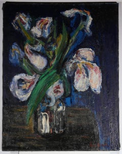 1957 Oil - Irises at Night