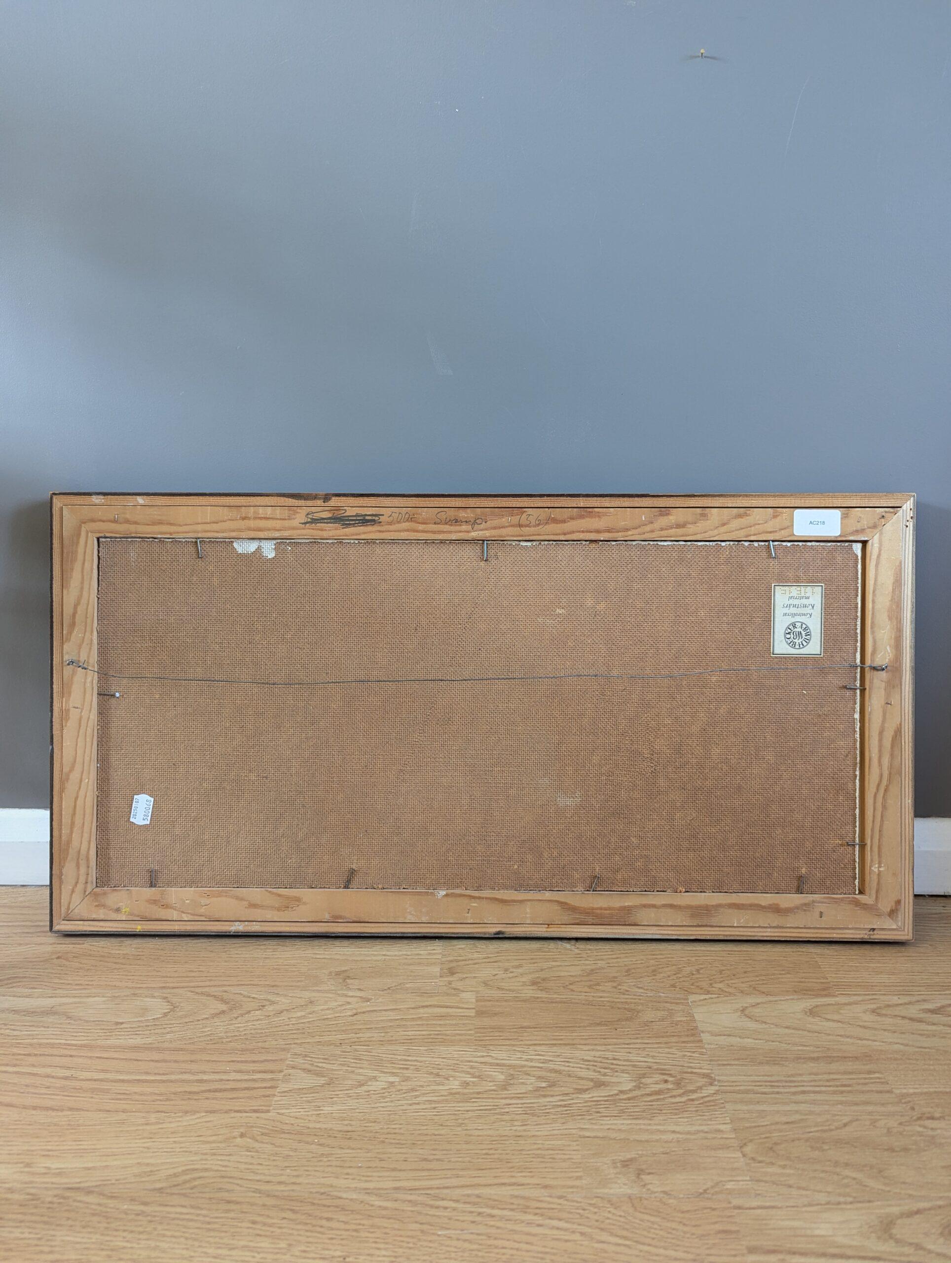 1957 Vintage Mid-Century Modern Original-Ölgemälde, Stillleben mit Fungi, Vintage im Angebot 7