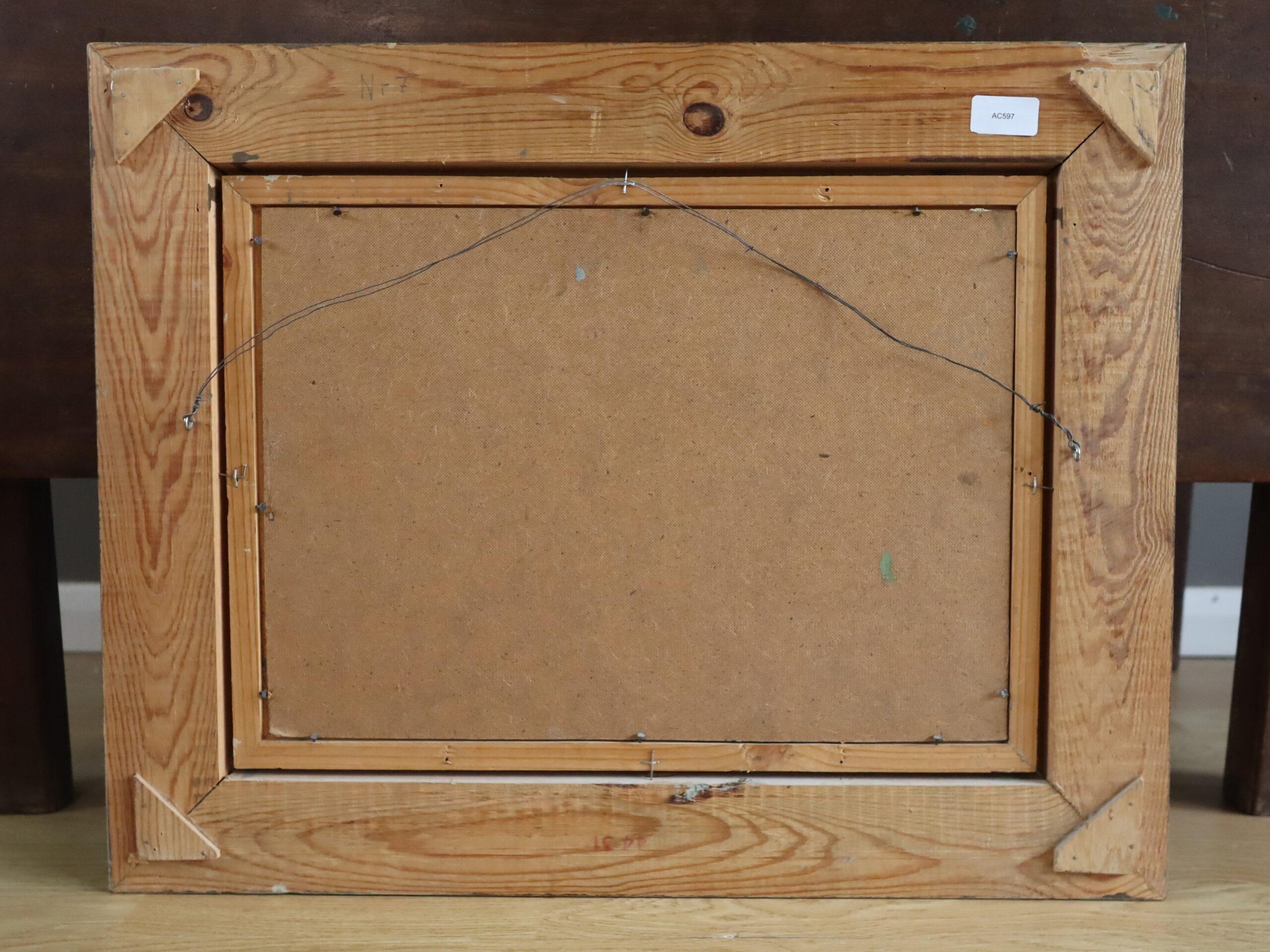 1959 Pittura ad olio su natura morta svedese di metà secolo moderno - And Objects in Conversation in vendita 6