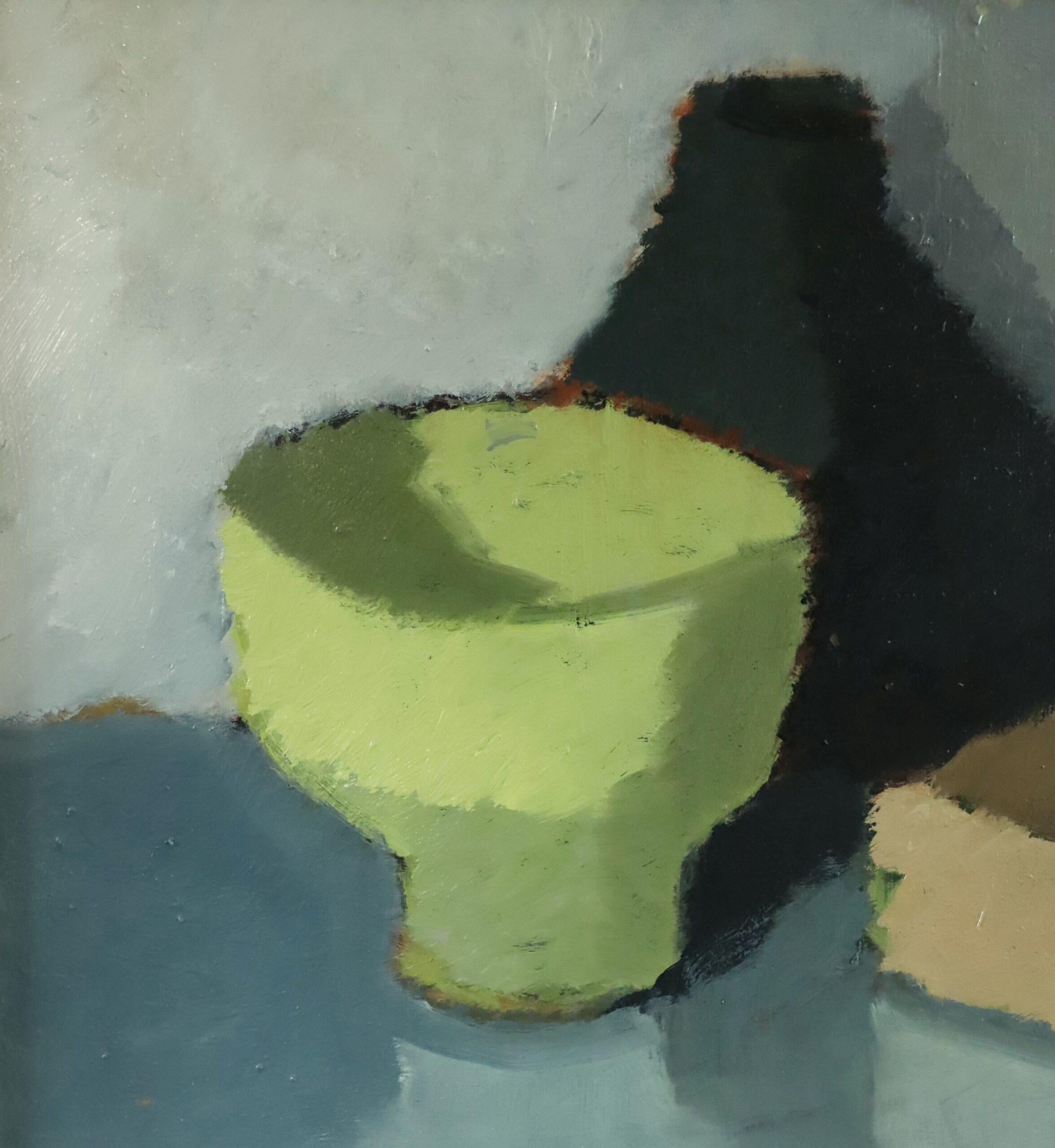 1959 Pittura ad olio su natura morta svedese di metà secolo moderno - And Objects in Conversation in vendita 4