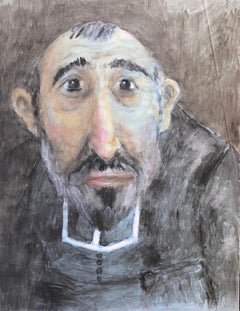 1960's French Portrait - Caricature of Clerical Gentleman