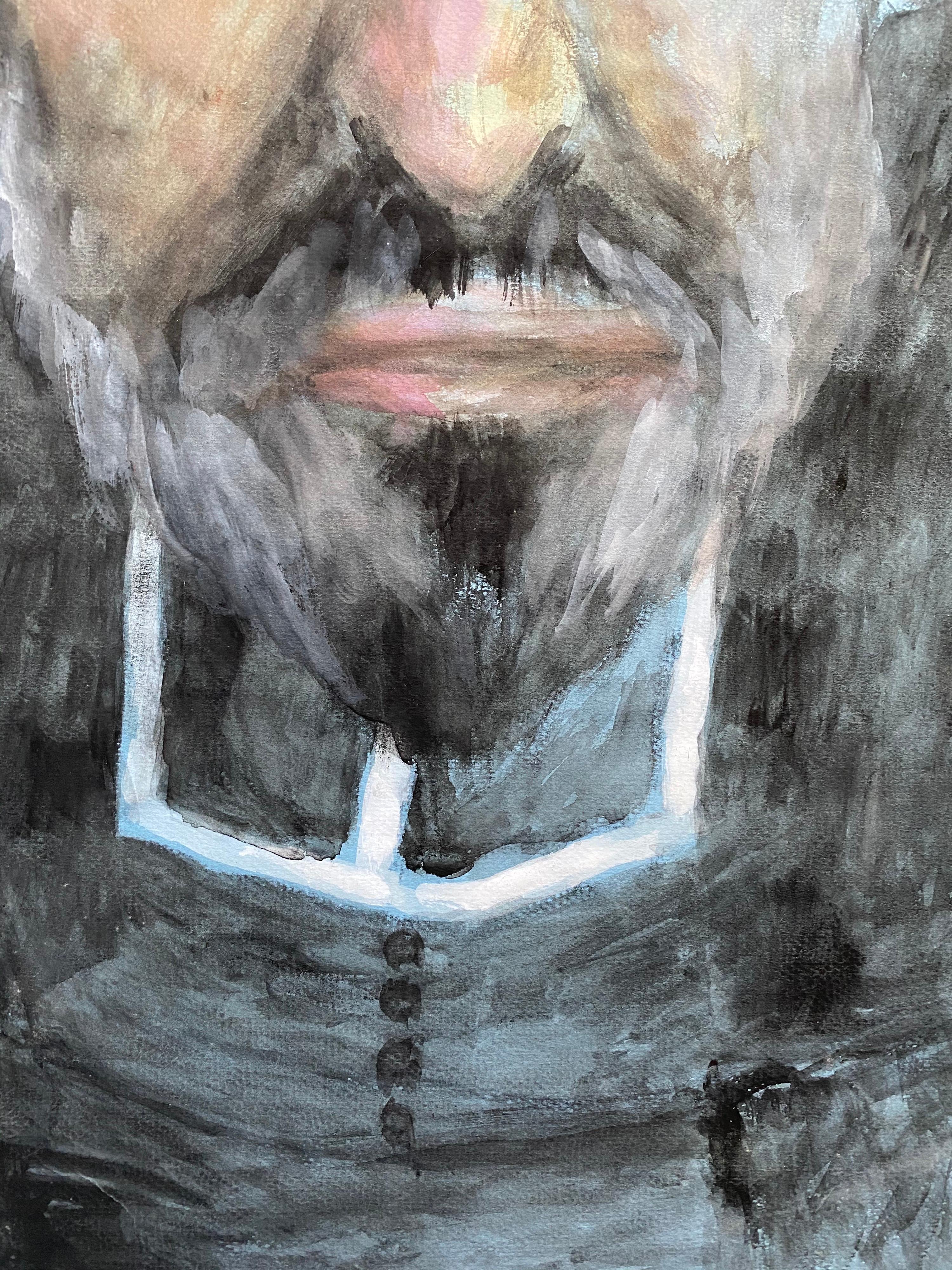 French Character Portrait
French school, Mid 20th Century
Gouache paint on unframed paper
stamped on reverse
Image: 25. 75 x 19.75 INCHES


Superbly decorative 1960's French portrait painting. Ideal for many interiors! So stylish and utterly