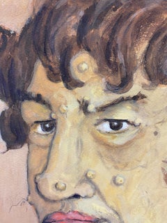 1960's French Portrait Character Caricature