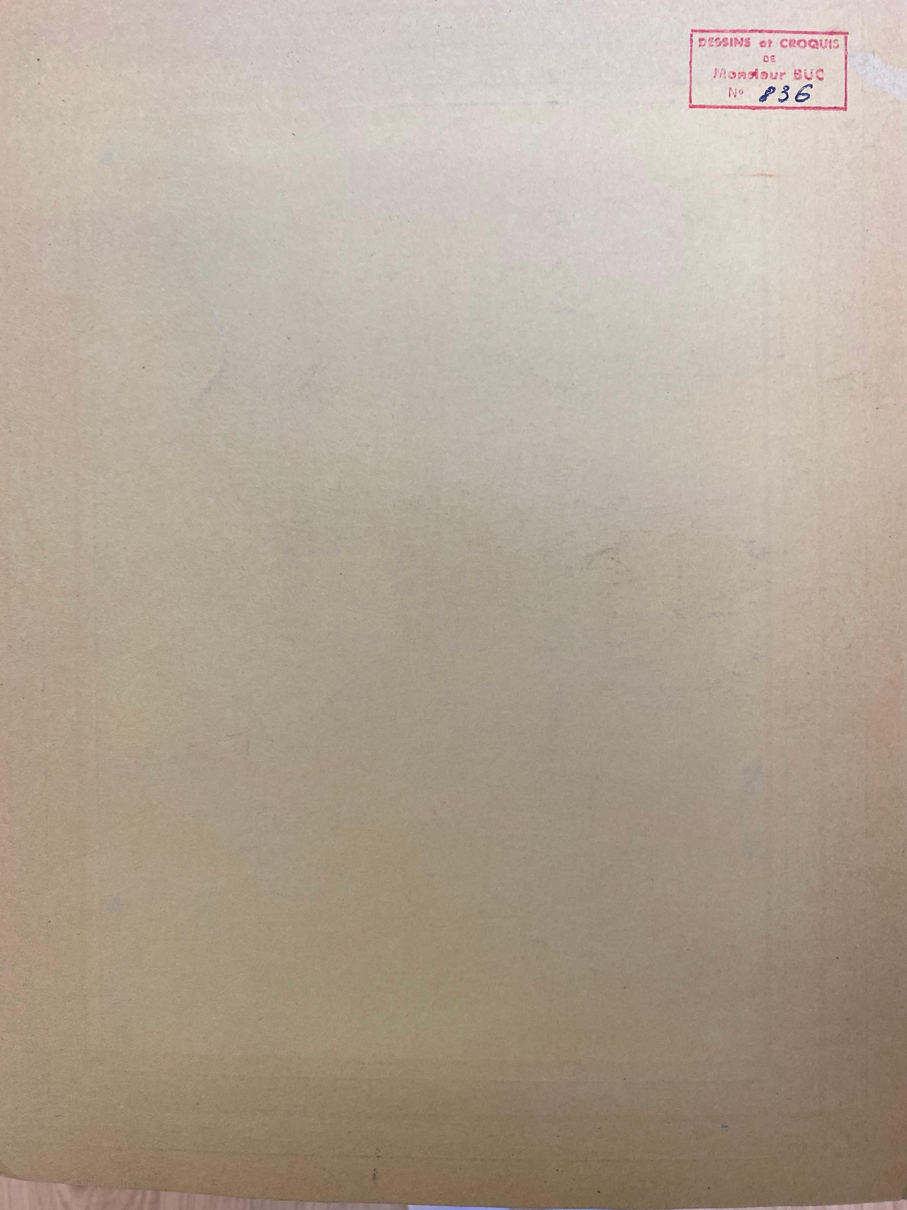 Ritratto francese anni '60 Uomo con naso rosso Caricatura - Painting Impressionismo di Unknown