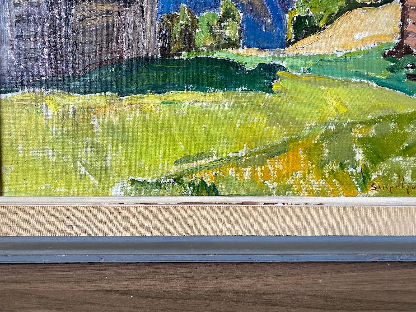 1961 Vintage Mid-Century Expressionist Framed Landscape Oil Painting - Åmotsdal 8