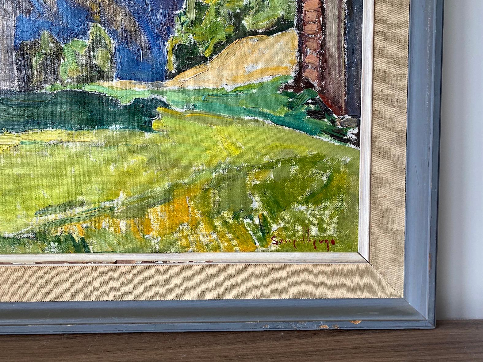 1961 Vintage Mid-Century Expressionist Framed Landscape Oil Painting - Åmotsdal 6