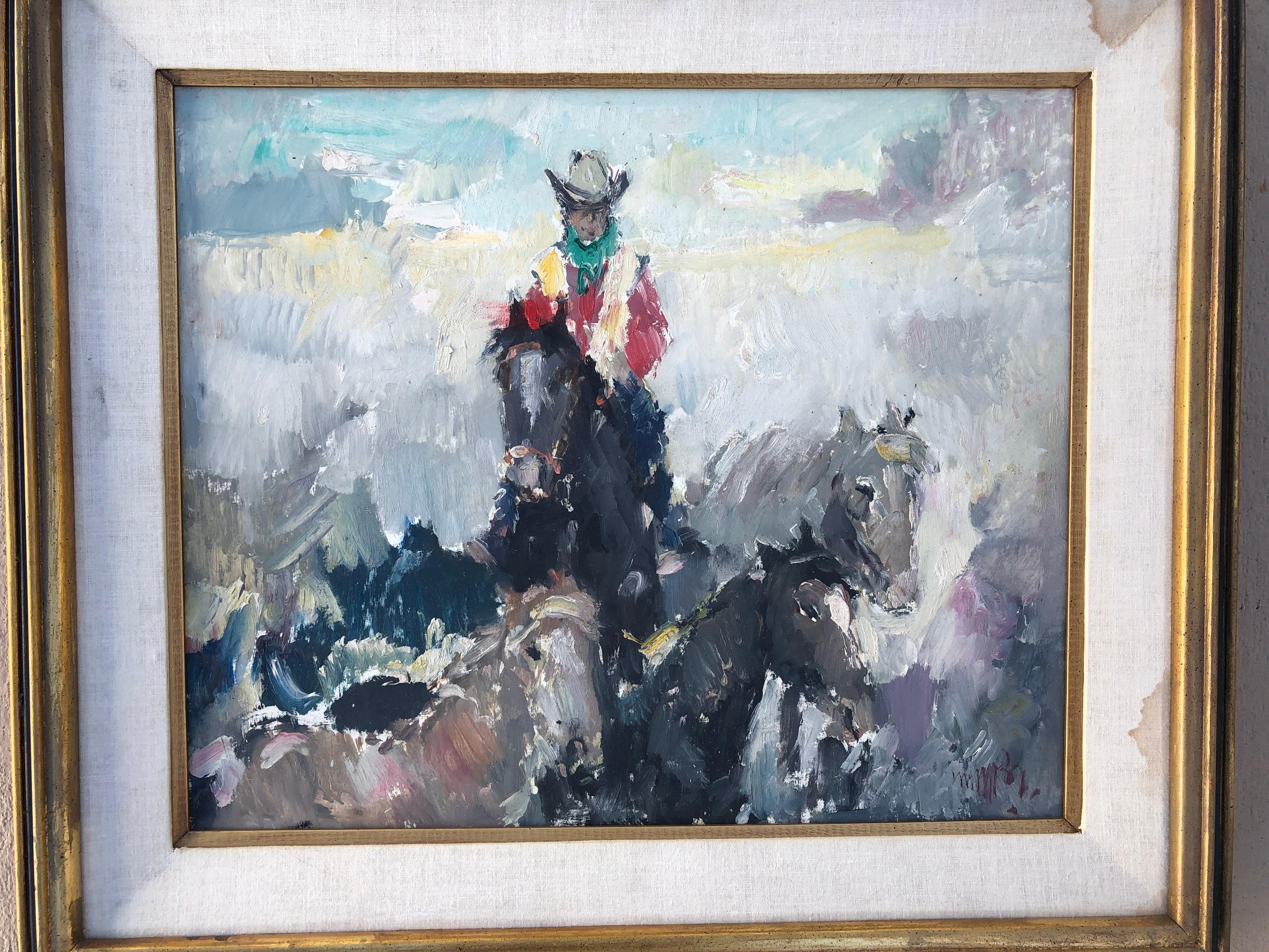 1961 Western School - Painting by Unknown