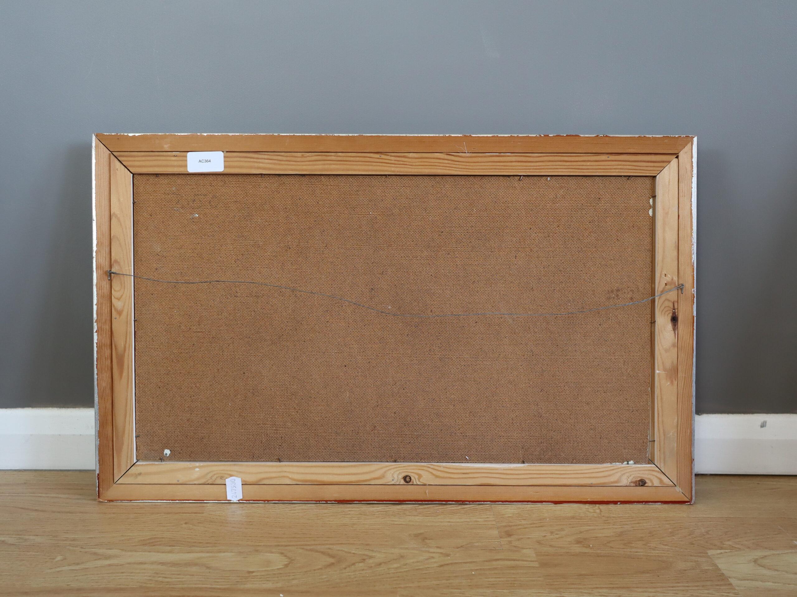 Schwedisches Original-Stillleben, Ölgemälde, Mid-Century Modern, 1963, Kubistisches Citrus im Angebot 5