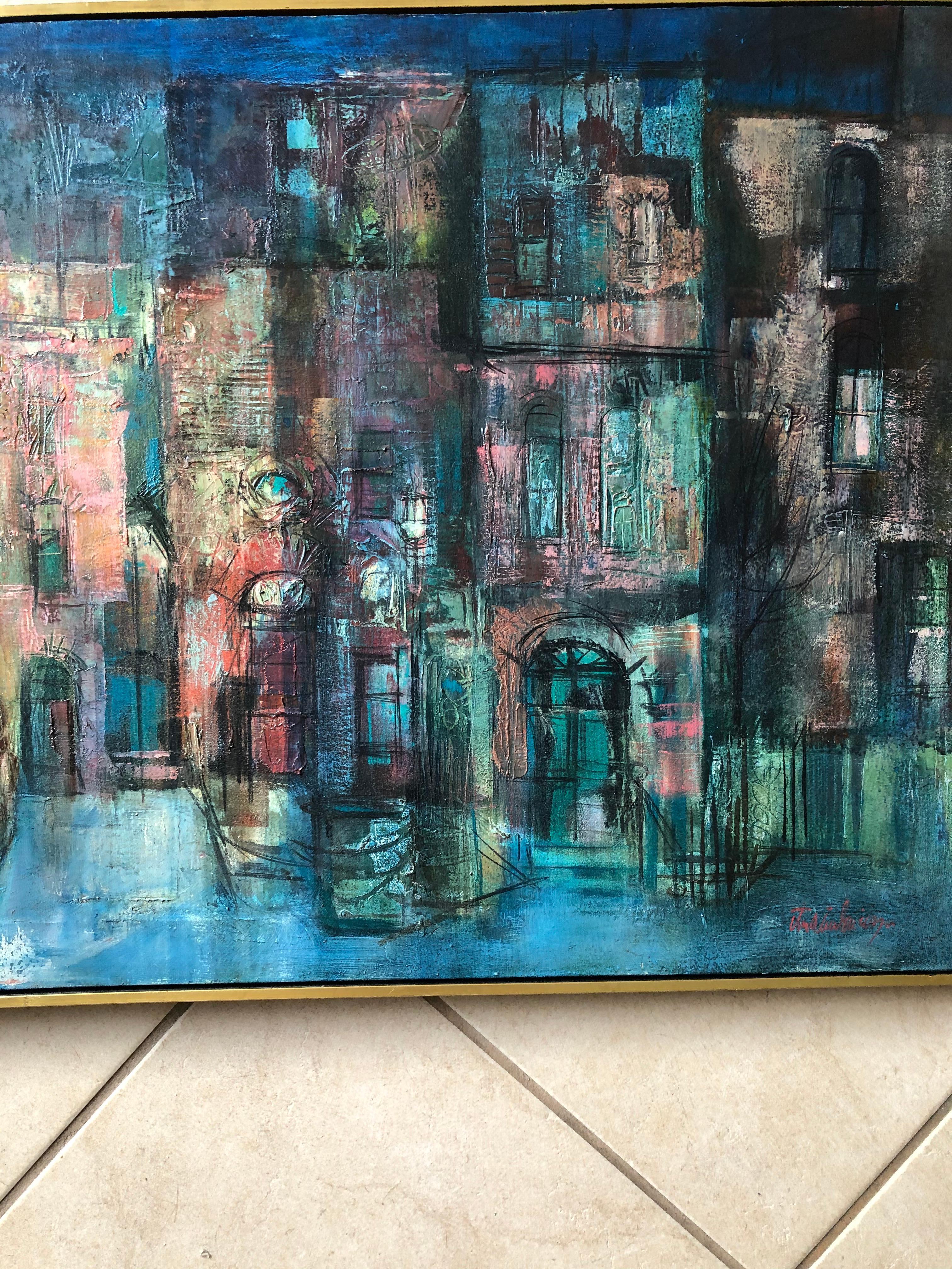 1964 Moderne städtische Straßenszene im Angebot 4