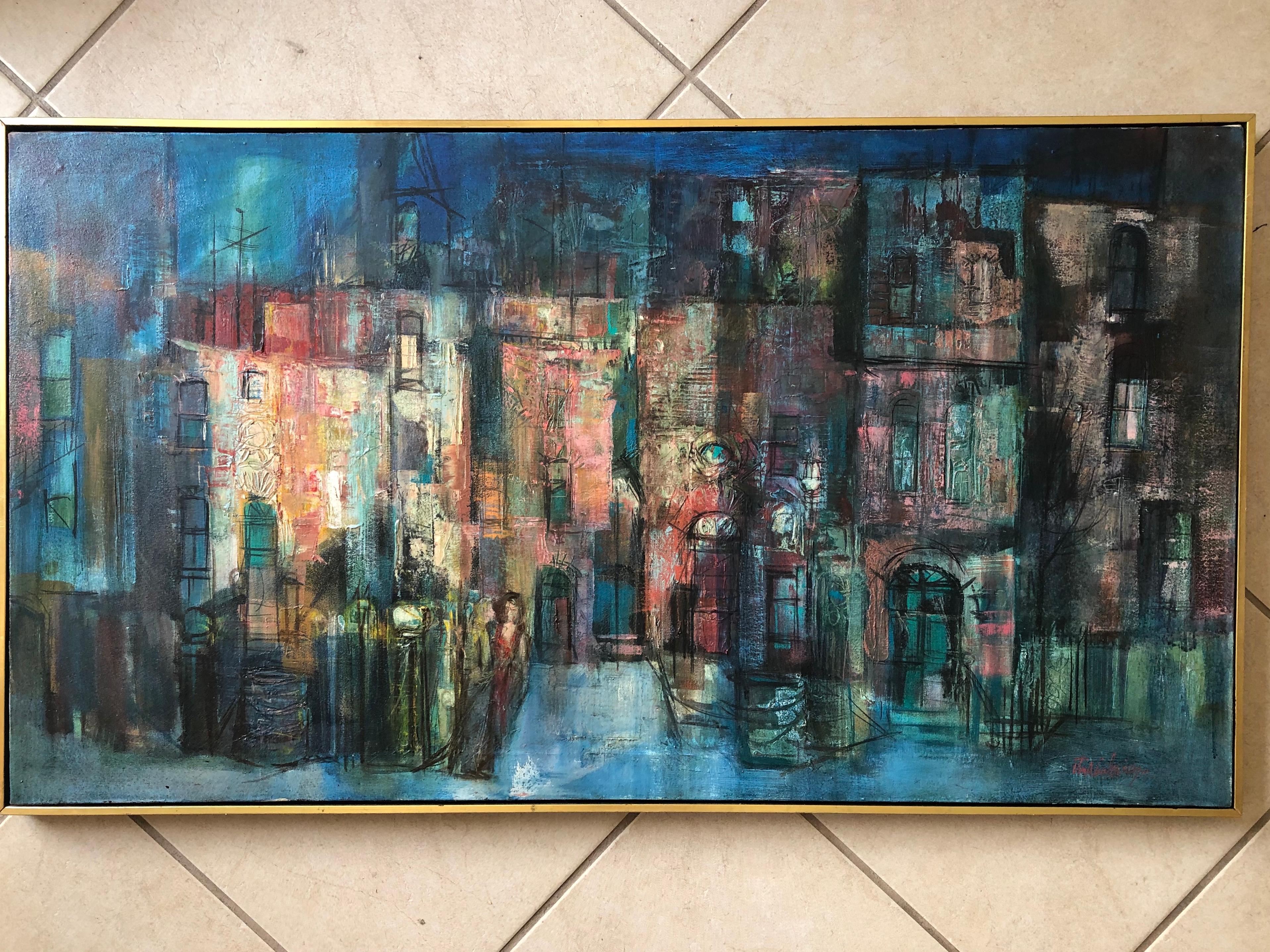 1964 Scène de rue urbaine moderne