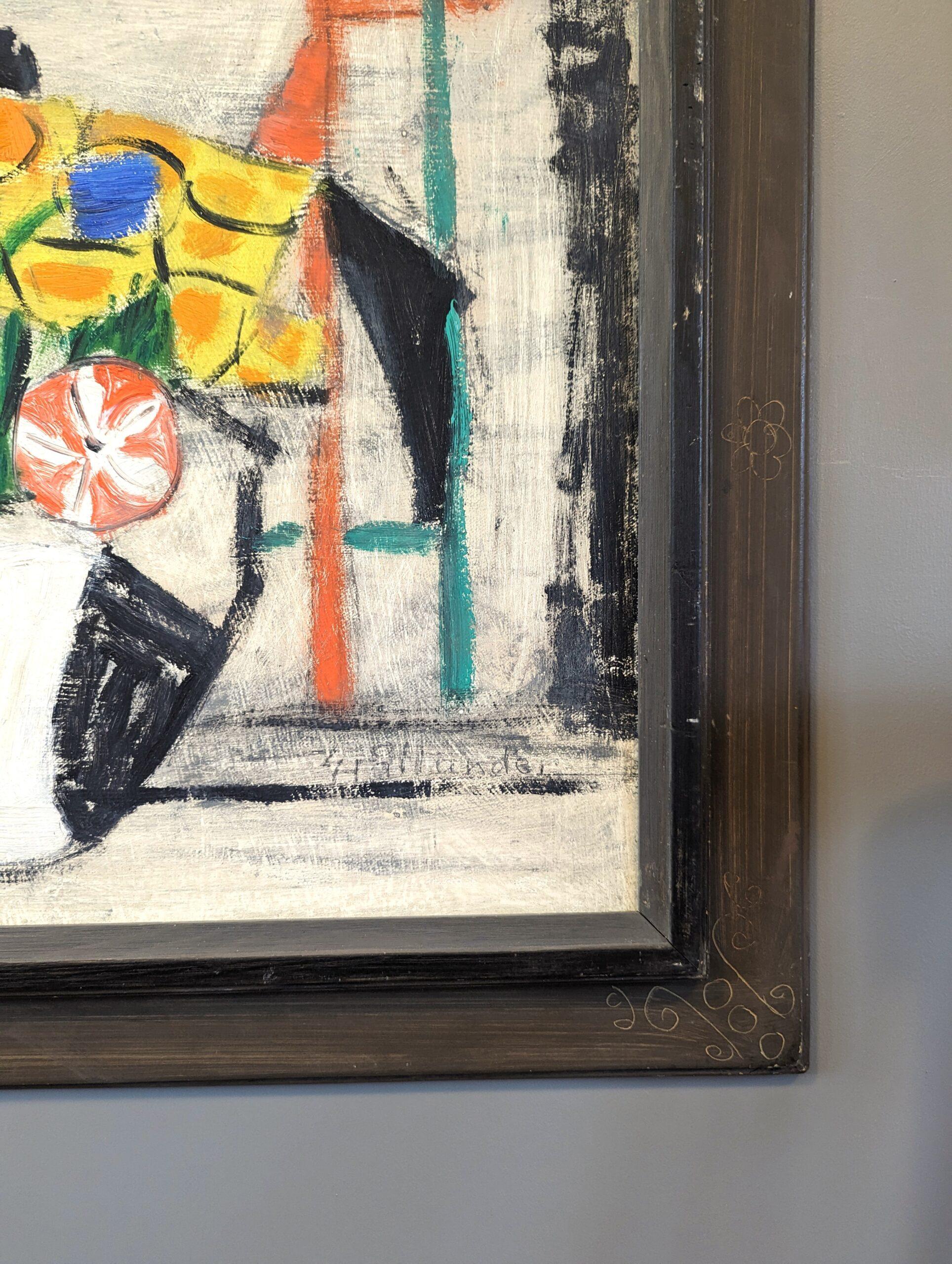 1964 Vintage Mid-Century Modern Swedish Still Life Oil Painting - Il bouquet 4