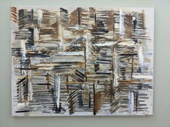 1964 Vintage Mid-Century Swedish Framed Abstract Oil Painting - Forest