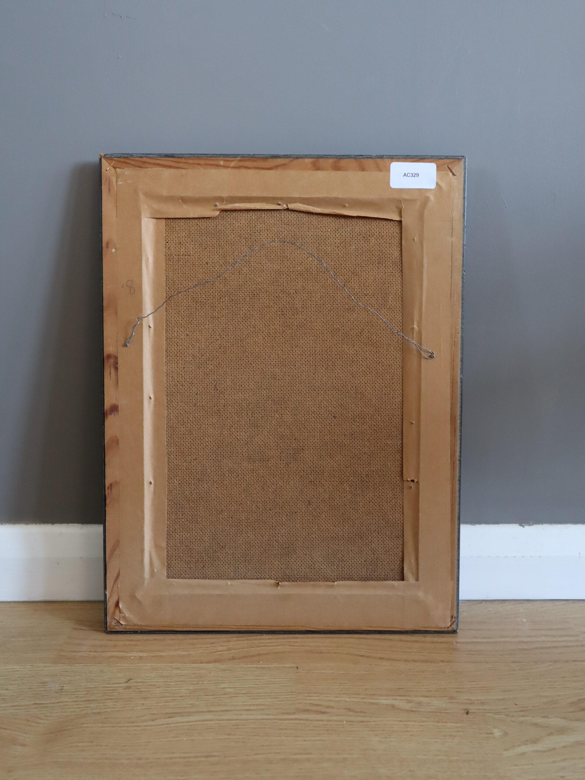1966 Mid-Century Modern Vintage Swedish Abstract Oil Painting - Fluid Forms 8