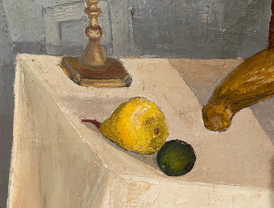 1967 Oil Painting, Room with Table and Fruit  2