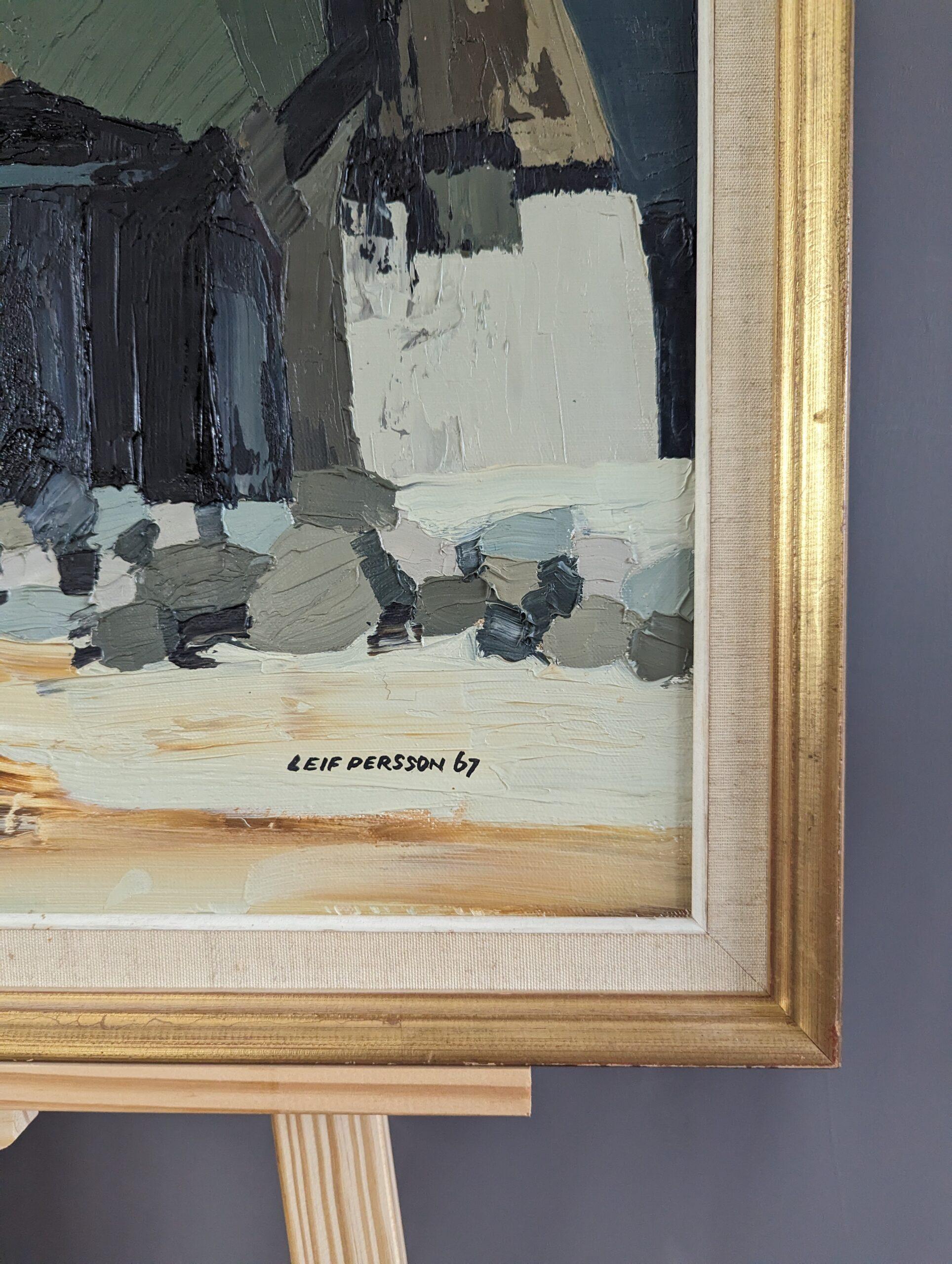 NATURE-WOHNUNGEN
Größe: 42,5 x 68 cm (einschließlich Rahmen)
Öl auf Leinwand

Eine brillant ausgeführte halb-abstrakte Komposition, gemalt in Öl auf Leinwand und datiert 1967.

In dieser abstrakten Naturlandschaft wurden alle realistischen Details