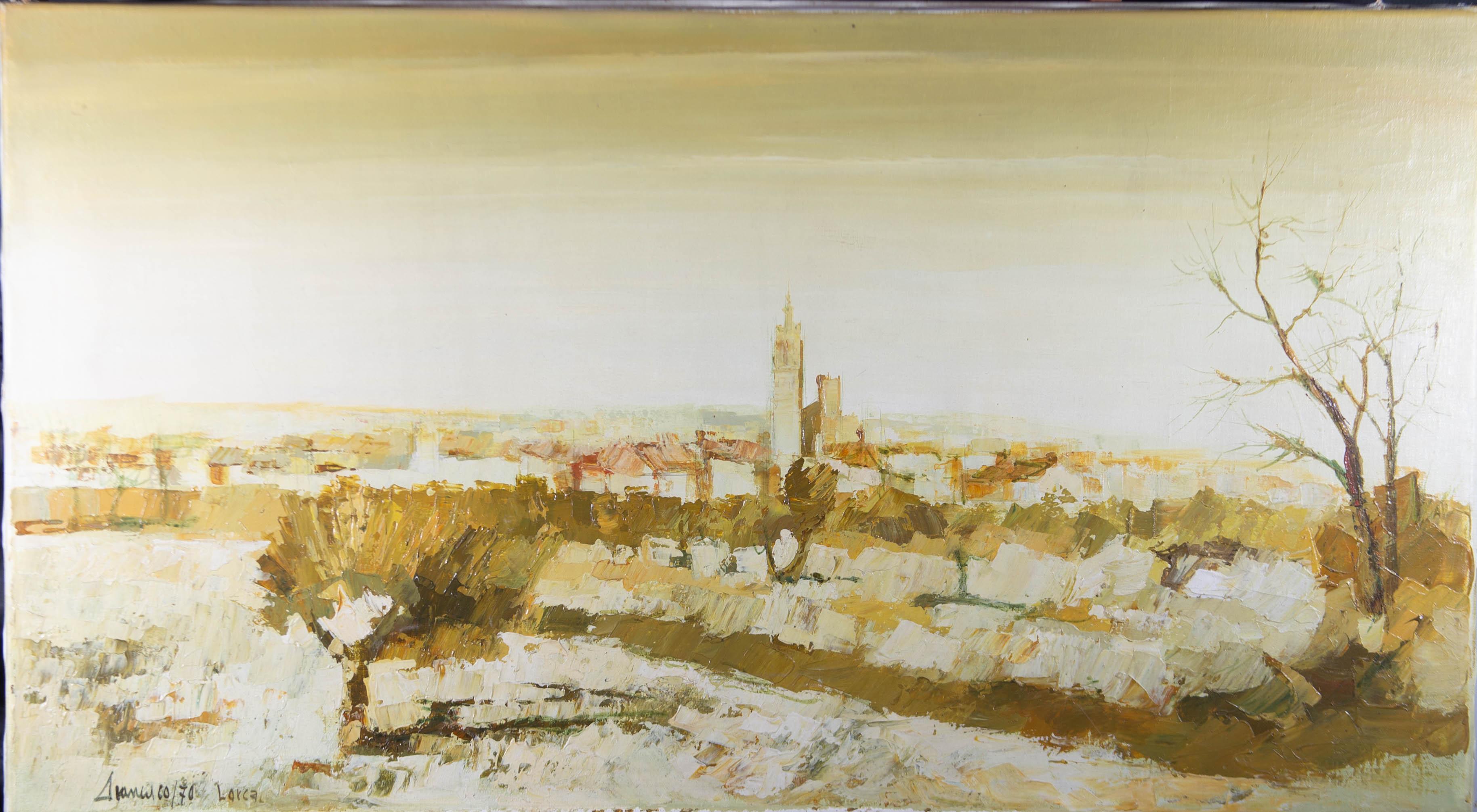 1970 Olio - Le colline intorno a Lorca - Painting di Unknown