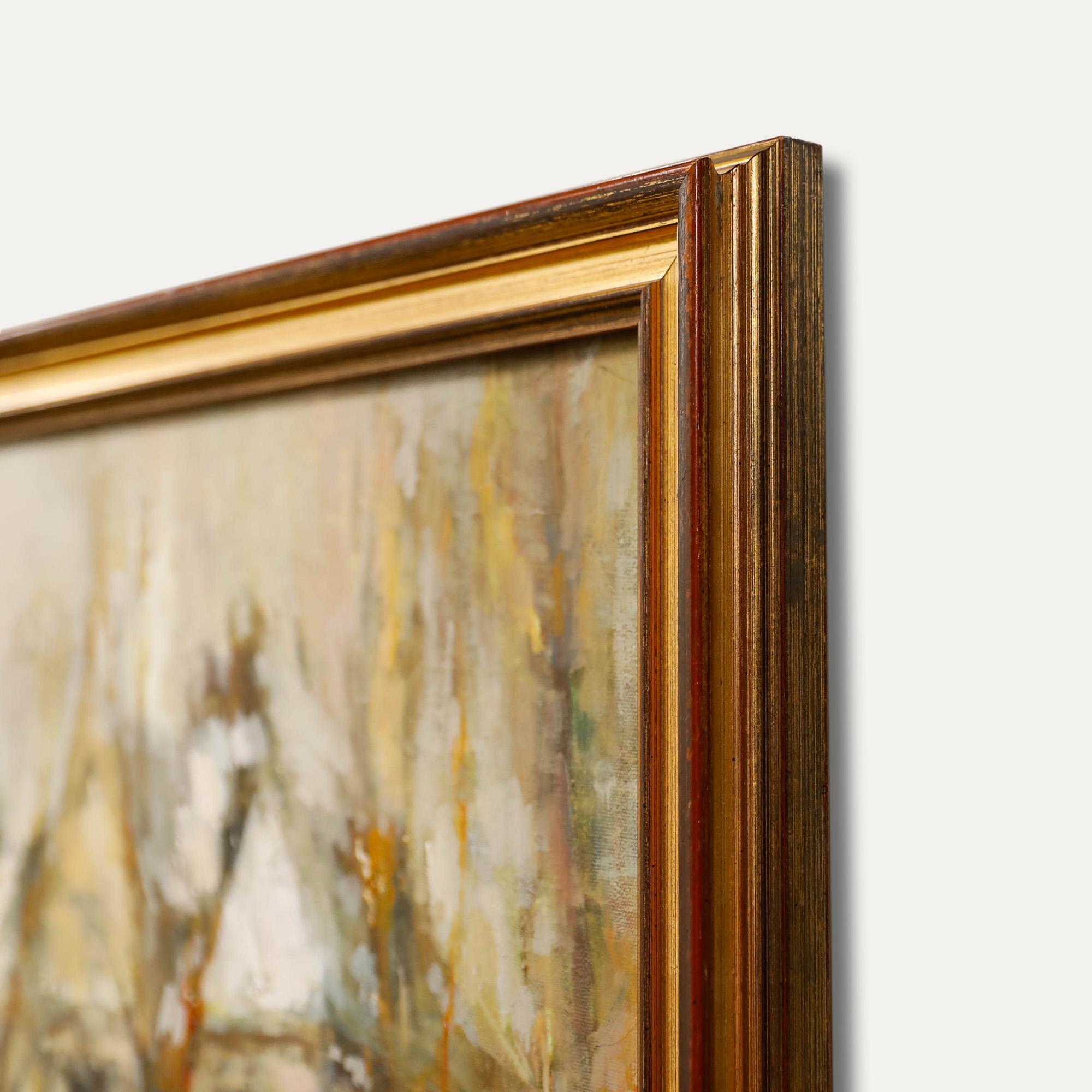 1977 Oil - Winter in Bergen, Norway For Sale 1