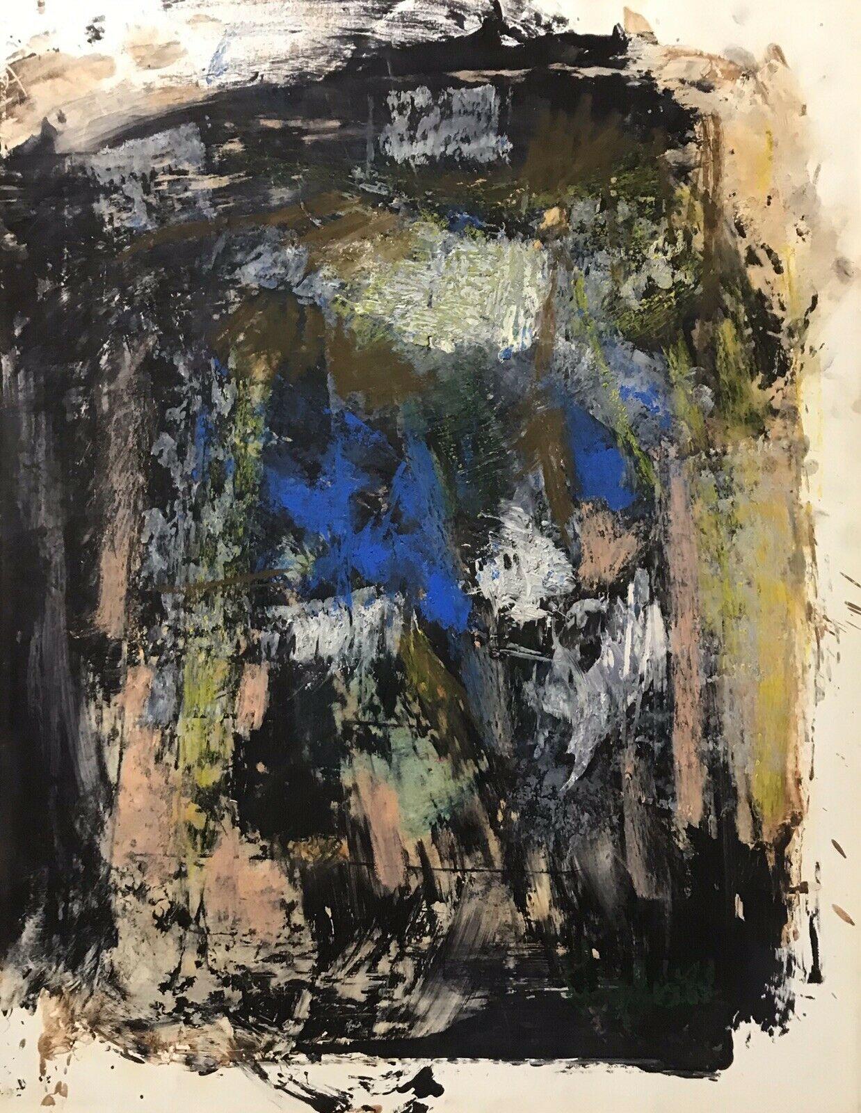 Unknown Abstract Painting – 1980er Jahre FRENCH EXpressIONIST OIL PAINTING - SIGNED & DATED - AMAZING MOVEMENT