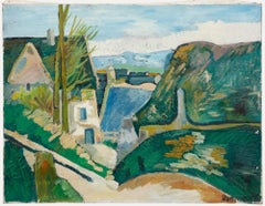 1989 Olio - Villaggio in campagna