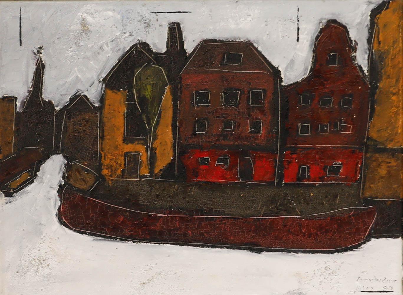 1990 Petróleo - Amsterdam - Painting de Unknown