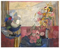 1990 Still Life with Fruits and Flowers