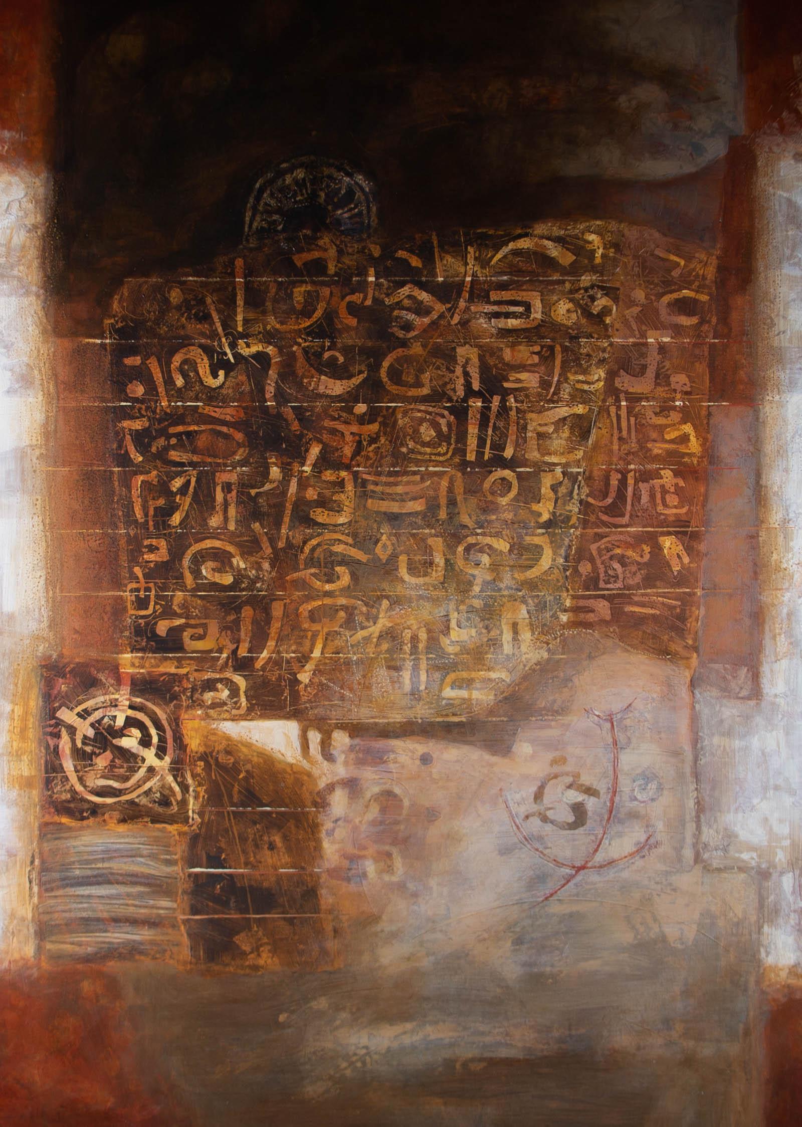 1999 Aceite - Alambique Torso - Still-Life Painting Marrón de Unknown