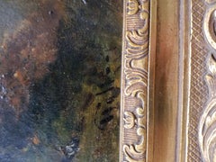 19th C Landscape With Shepard & Herd of Sheep by Mystery Artist