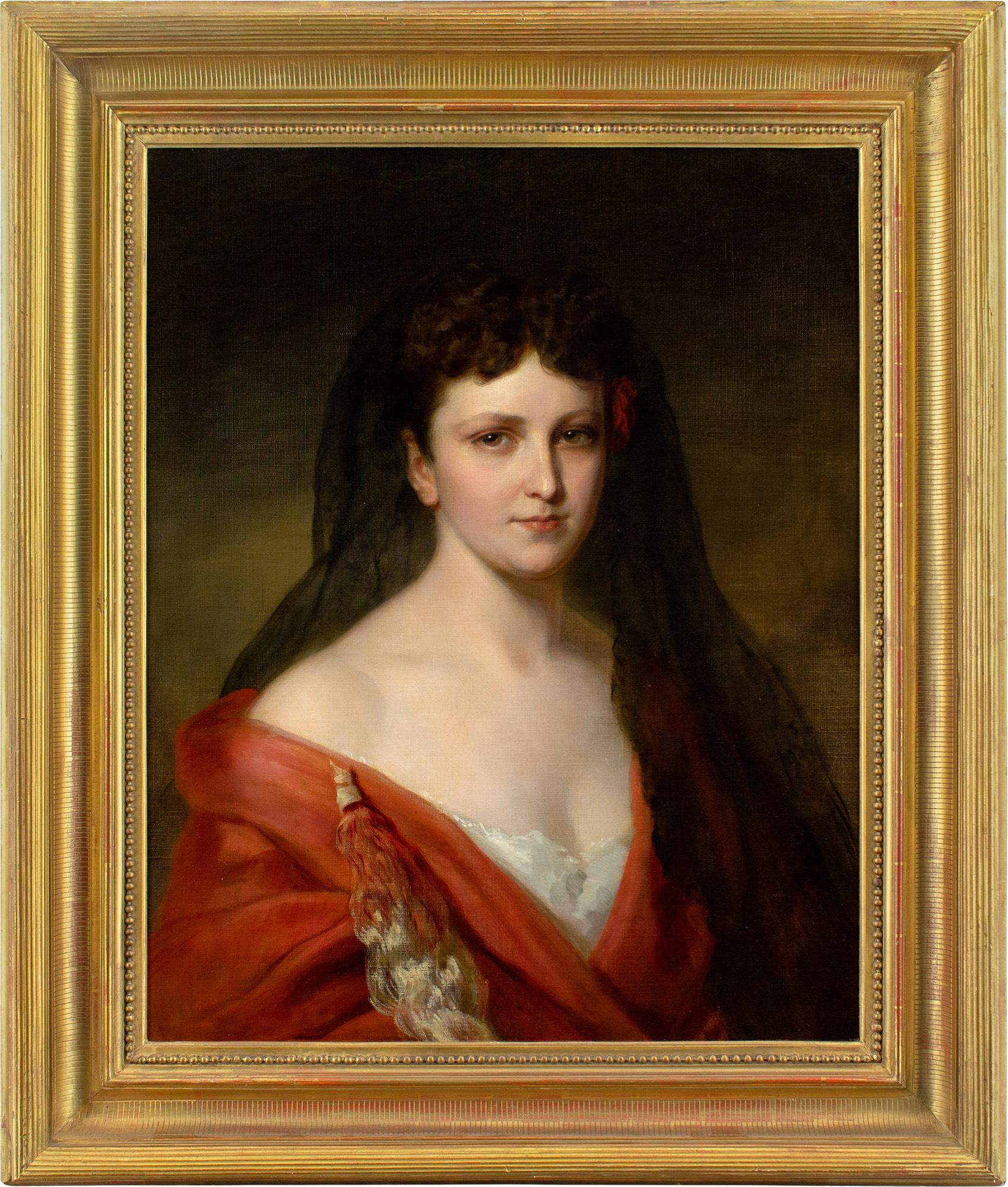 19th-Century Austrian School, Portrait Of A Lady In Spanish Attire
