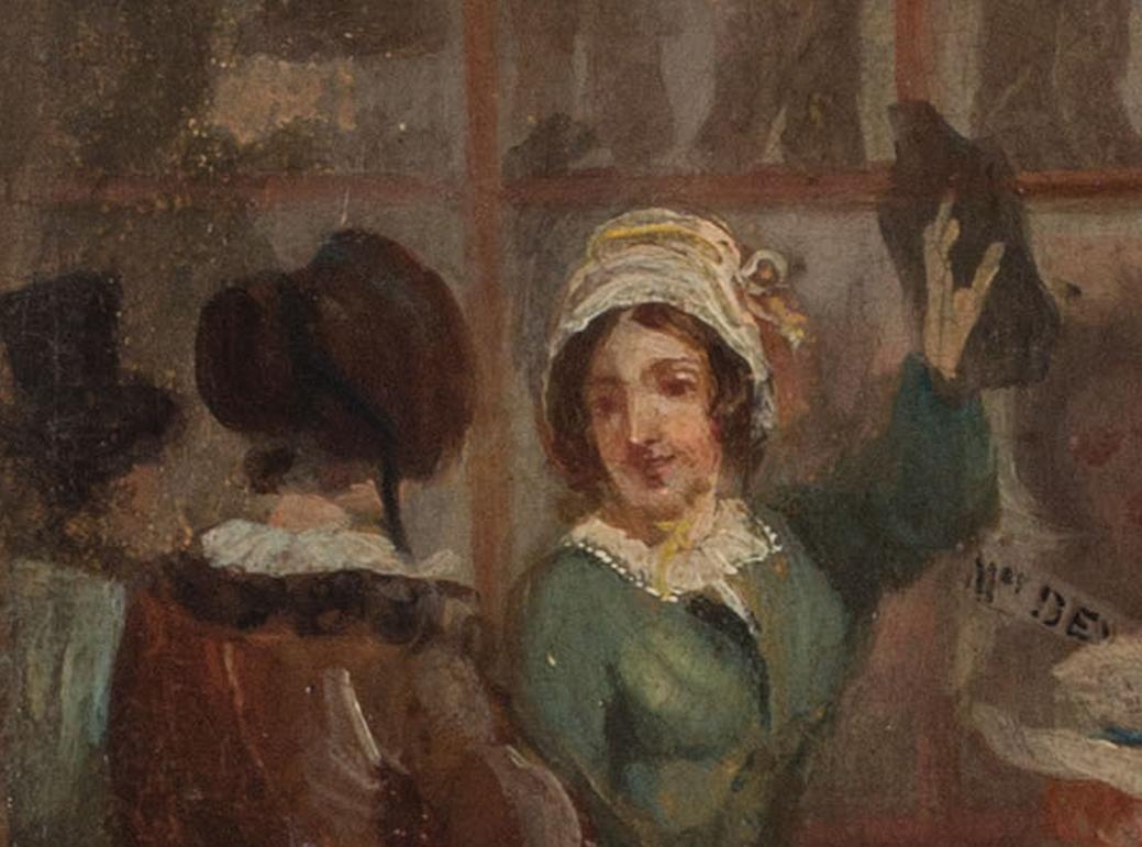 English School, Circa 1850
'A Busy Day At The Shoemakers'
Oil on paper laid down on canvas
17 X 14in. (43 X 35.5cm.)