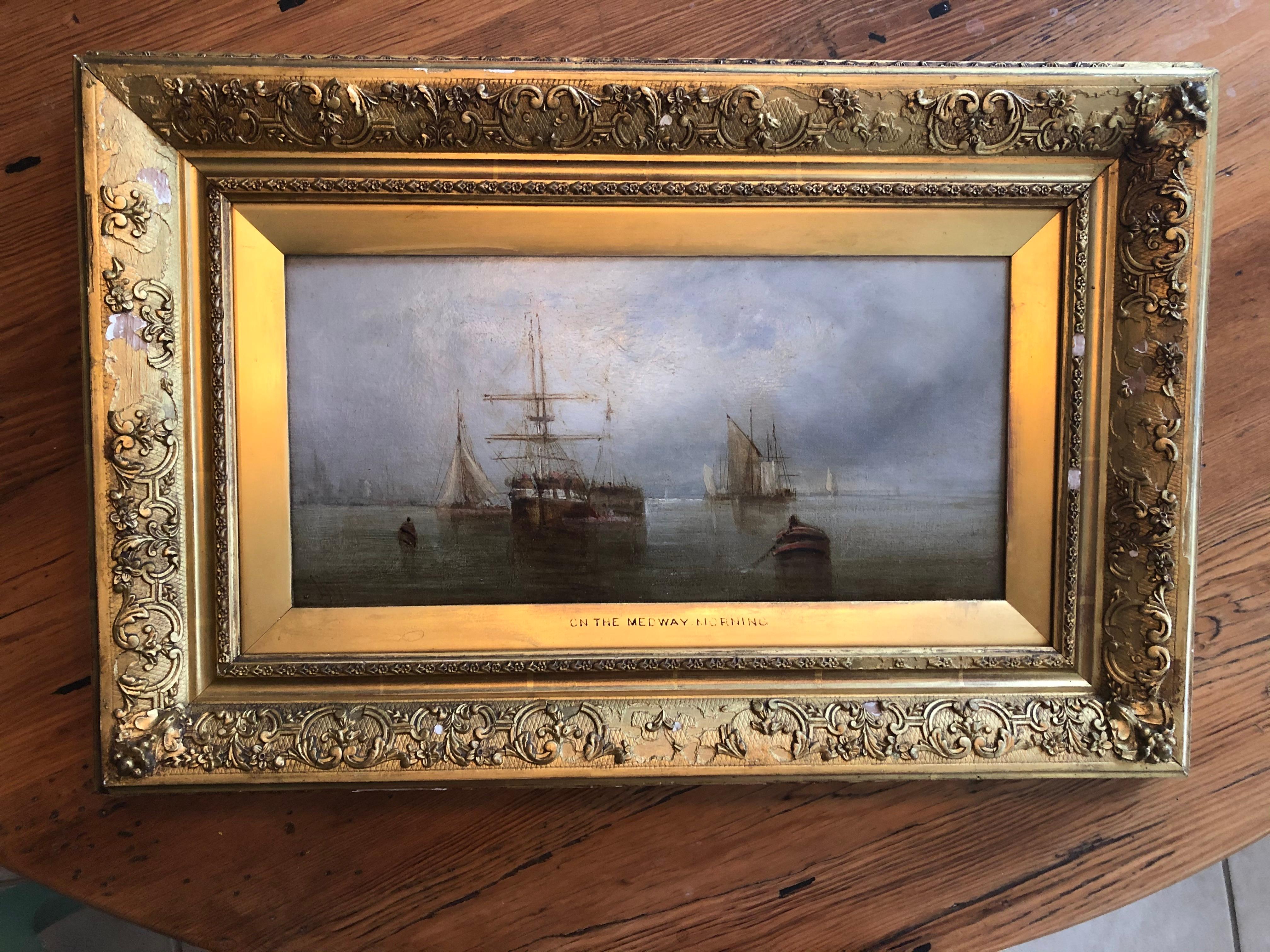 Britisch „On the Medway“ aus dem 19. Jahrhundert. Morgen