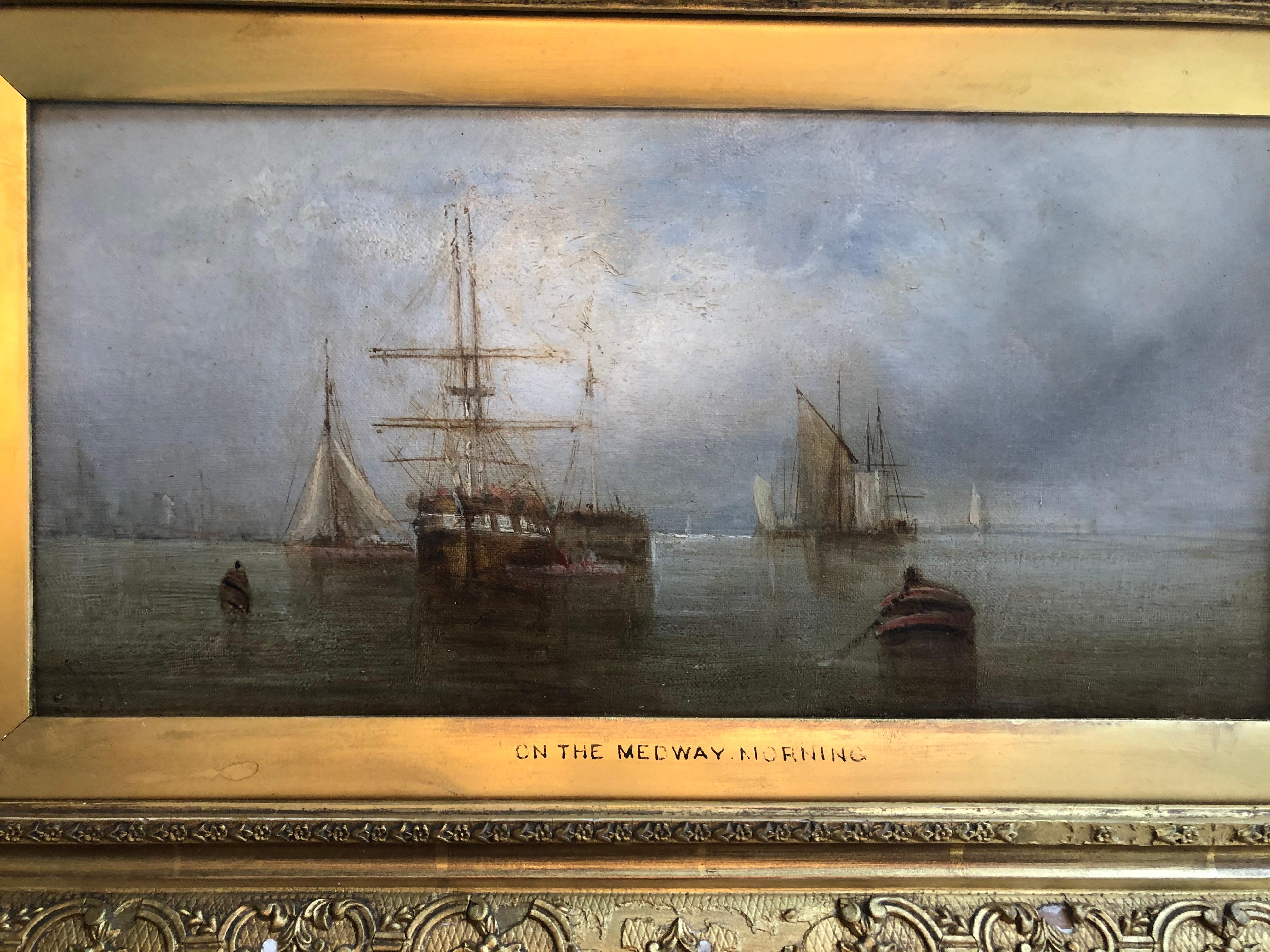 Britisch „On the Medway“ aus dem 19. Jahrhundert. Morgen