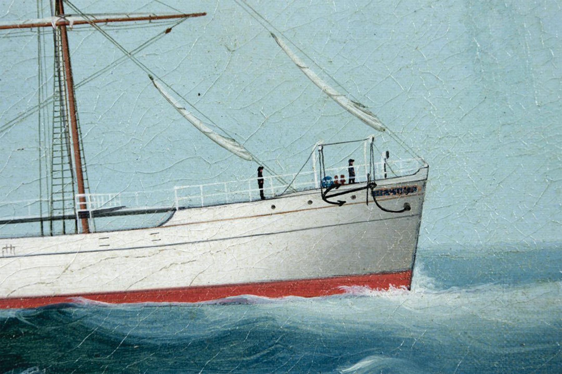 Escuela Británica del Siglo XIX
Barco en el mar
Óleo sobre lienzo colocado sobre tabla
11 x 14,5 pulgadas
14,5 x 18 pulgadas, enmarcado