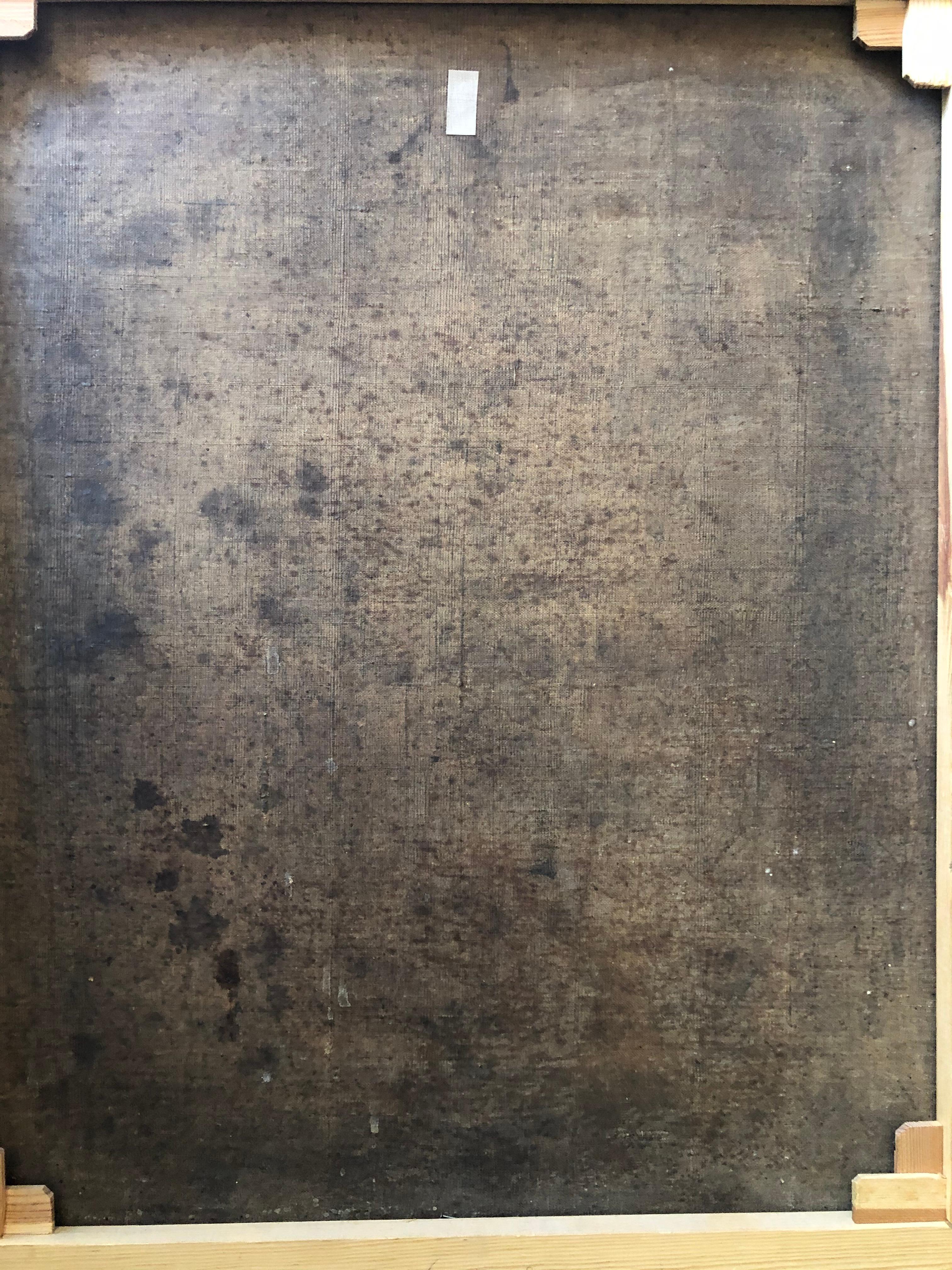 Fabuleux portrait d'un enfant avec son chien à l'huile sur toile du 19e siècle. Elle est signée et datée de 1872 sous le passe-partout doré. Je ne parviens pas à déchiffrer la signature. La peinture peut être américaine ou européenne. Il mesure