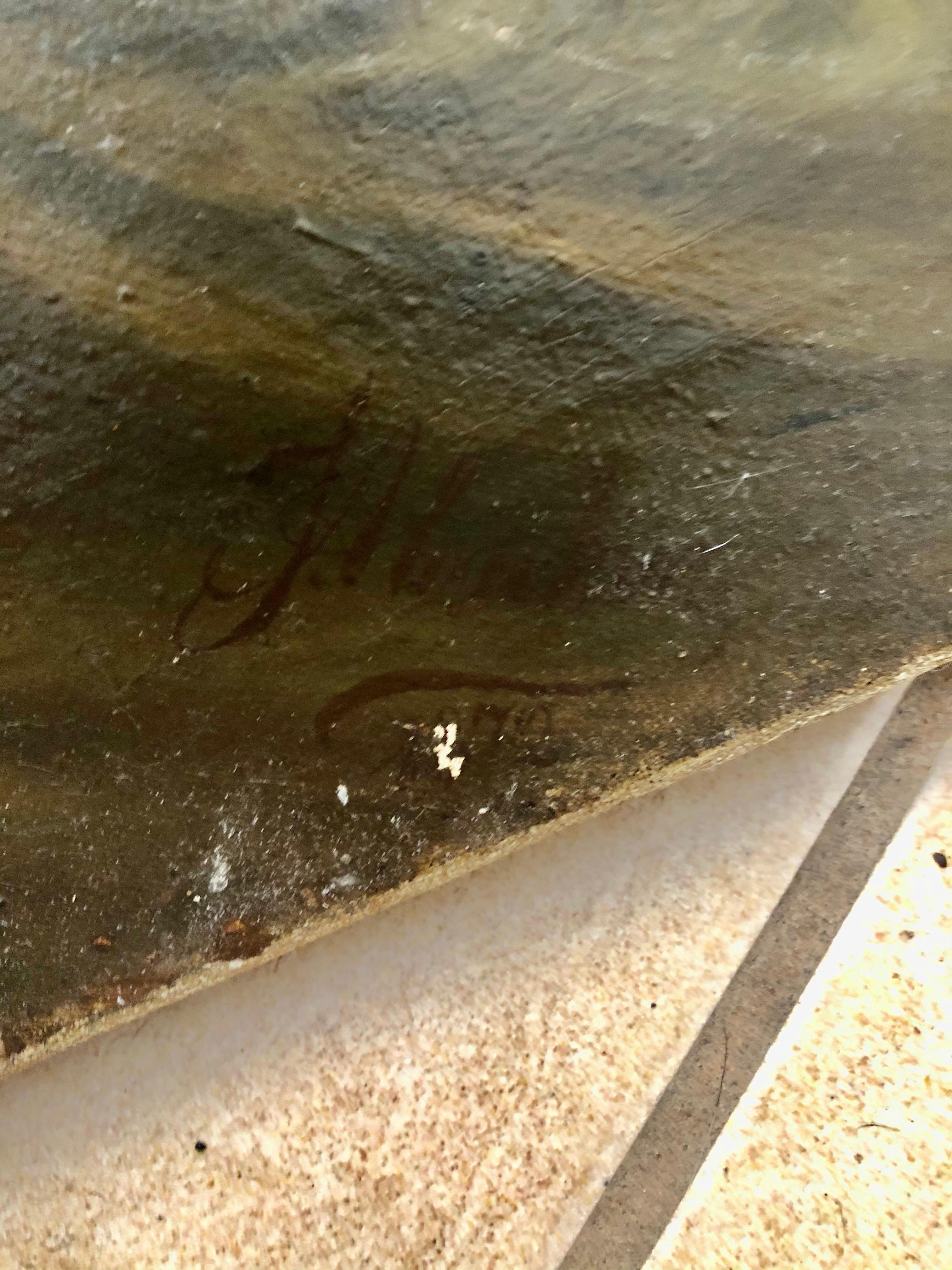 Portrait d'enfant et de chien du 19e siècle en vente 2