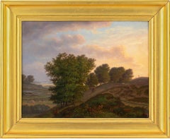 19th-Century Danish School, Idyllic Landscape With Farm, Oil Painting