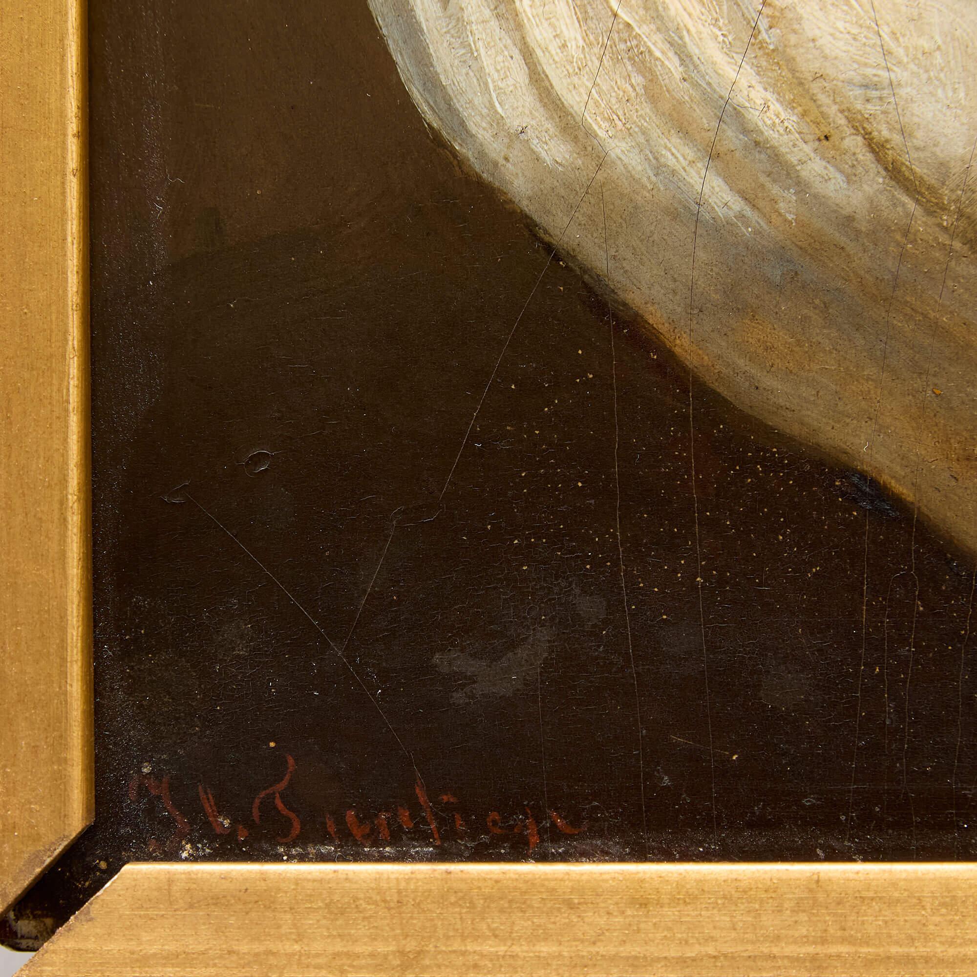 Niederländisches Ölgemälde einer Musikszene, 19. Jahrhundert (Braun), Figurative Painting, von Unknown