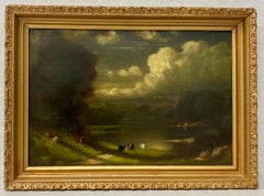 19th Century English Country Landscape With Cattle