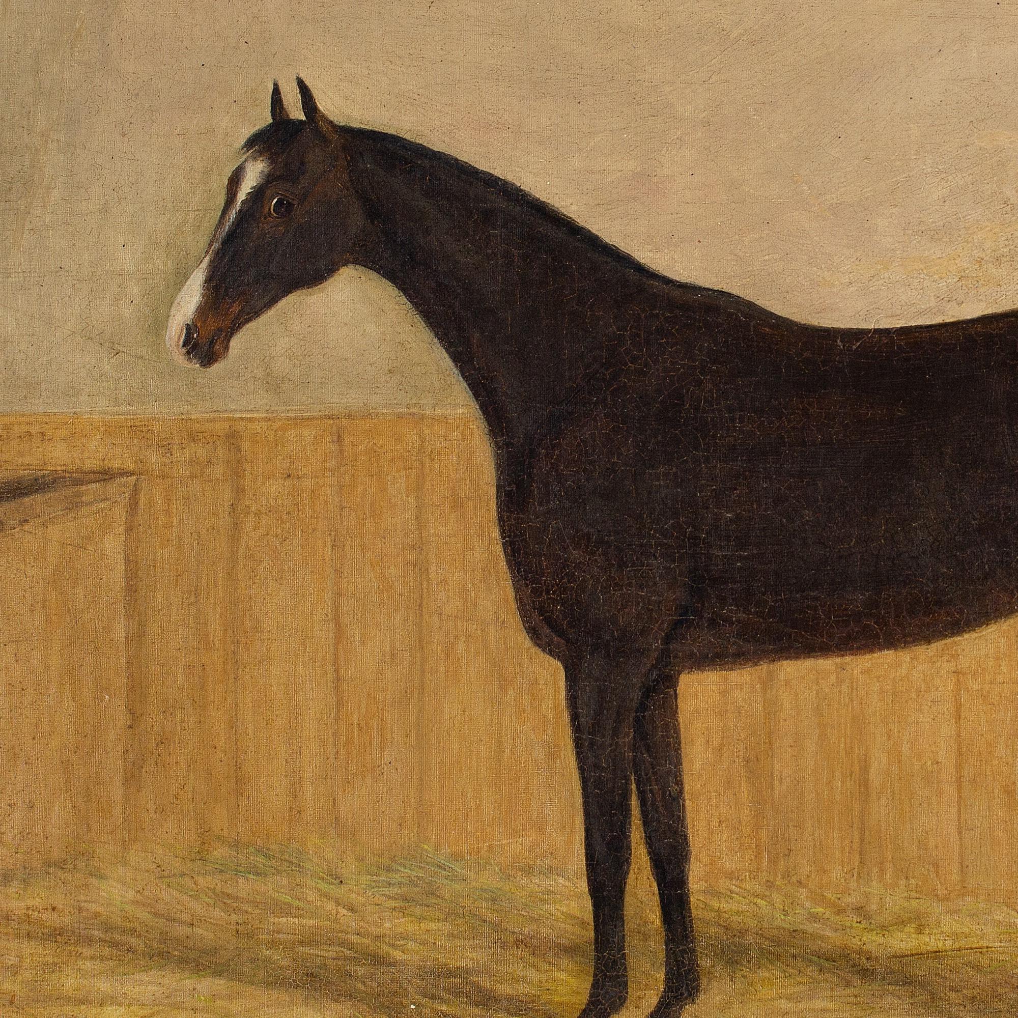 19th-Century English School, Portrait Of A Bay Mare In A Stable 1