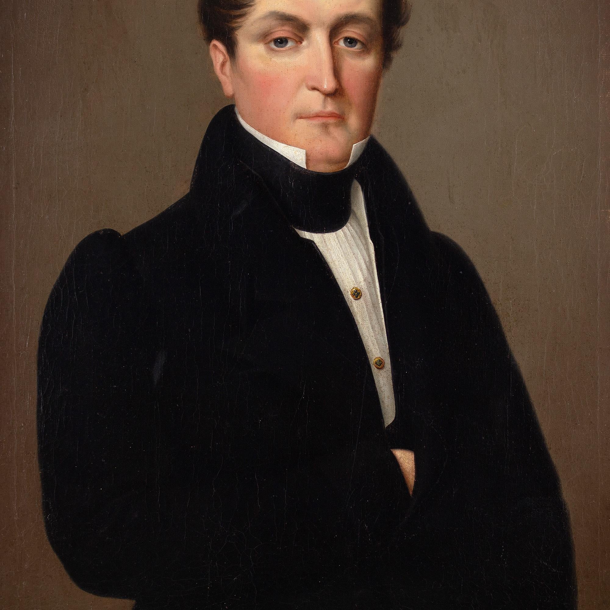 19th-Century English School, Portrait Of A Gentleman 1