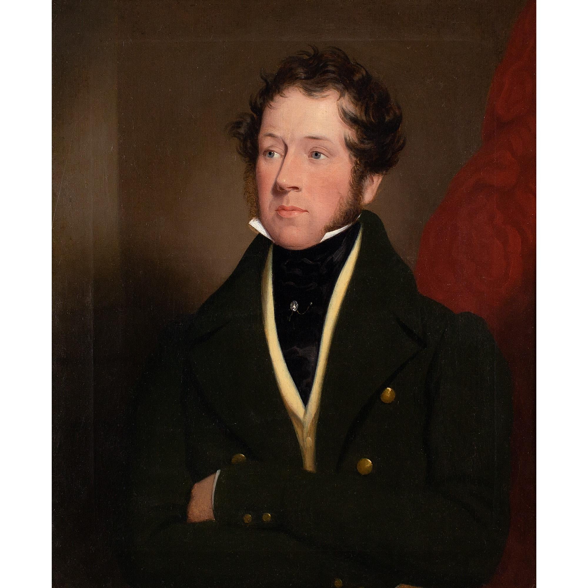 19th-Century English School, Portrait Of William Lewis Henning - Painting by Unknown