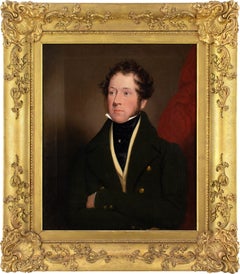 Antique 19th-Century English School, Portrait Of William Lewis Henning