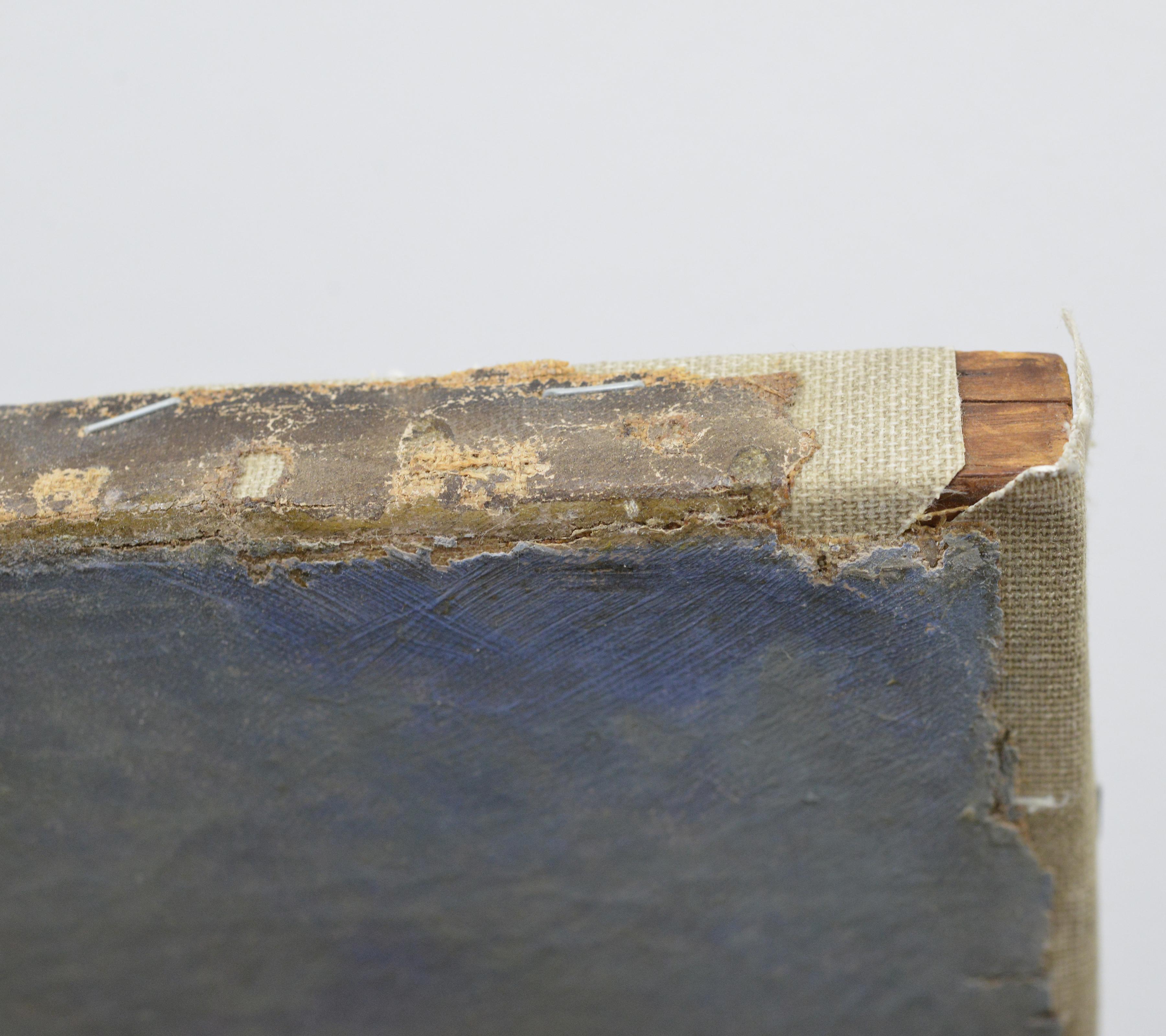 19. Jahrhundert Europäische Panorama-Ölgemälde Seaside Scene Eseltreiber signiert im Angebot 5