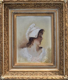 19th Century French School Signed Dated 1899 Oil Painting