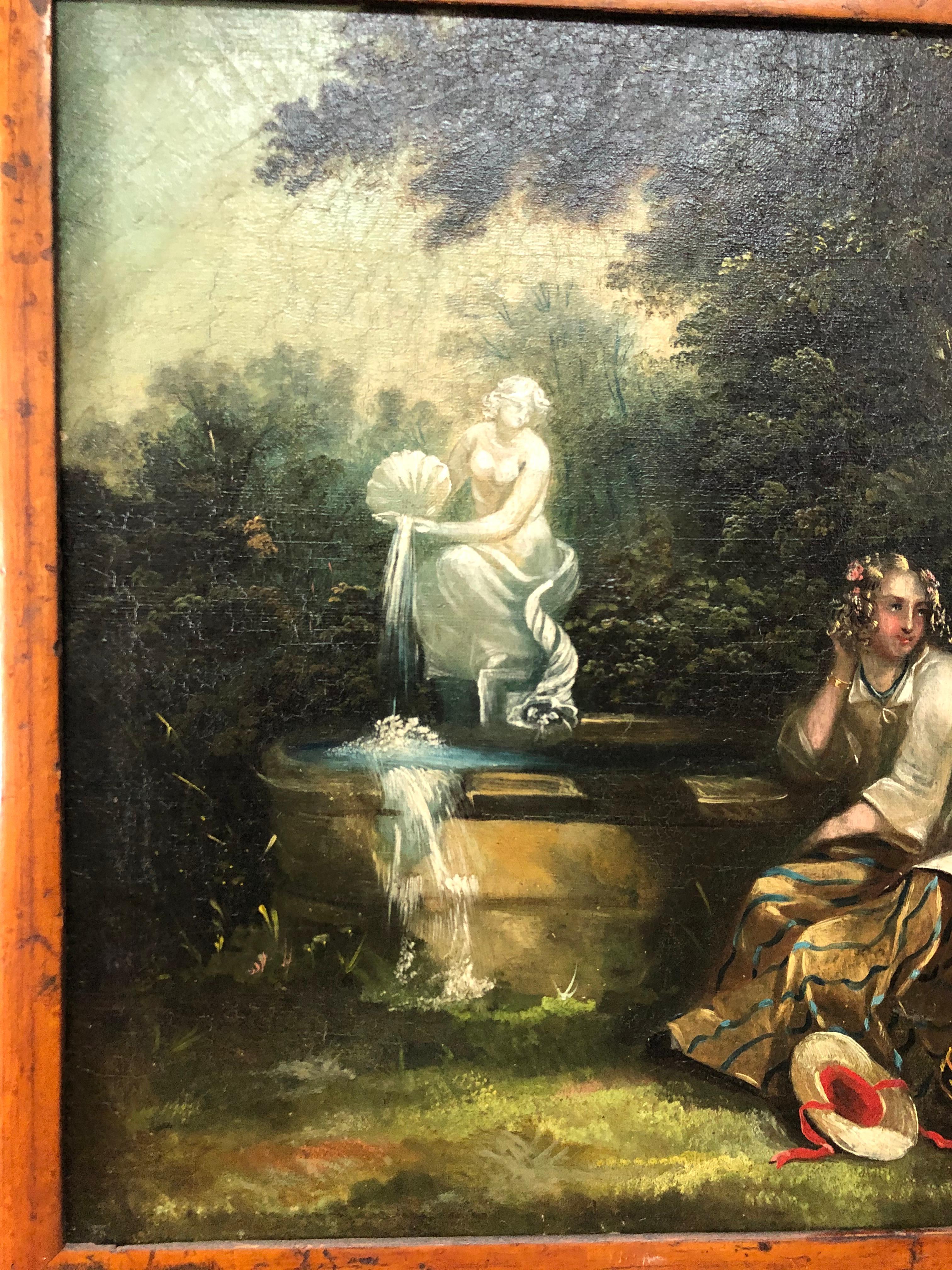 Genremalerei des 19. Jahrhunderts (Schwarz), Landscape Painting, von Unknown