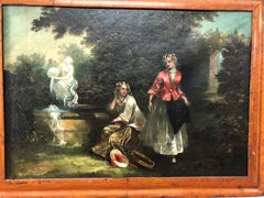 Antique 19th Century Genre Painting