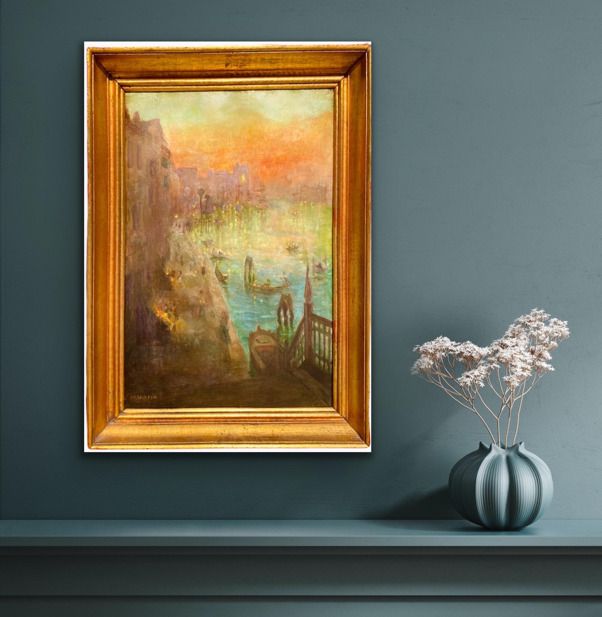 sunset impressionist painting