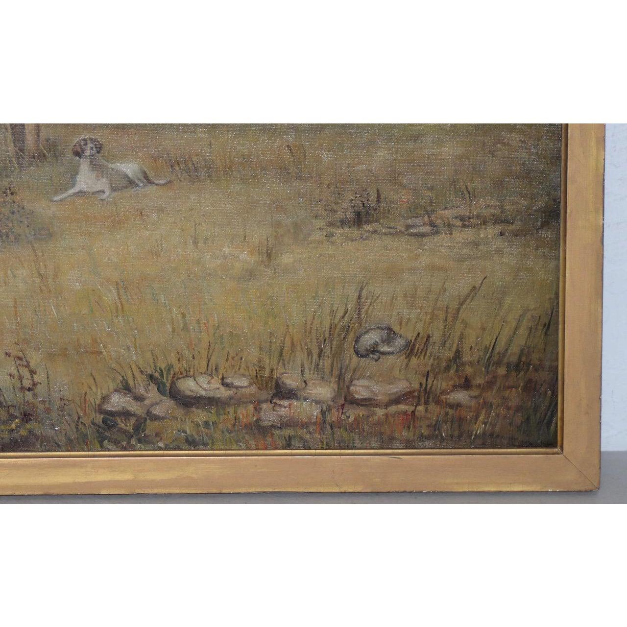 dove hunting painting