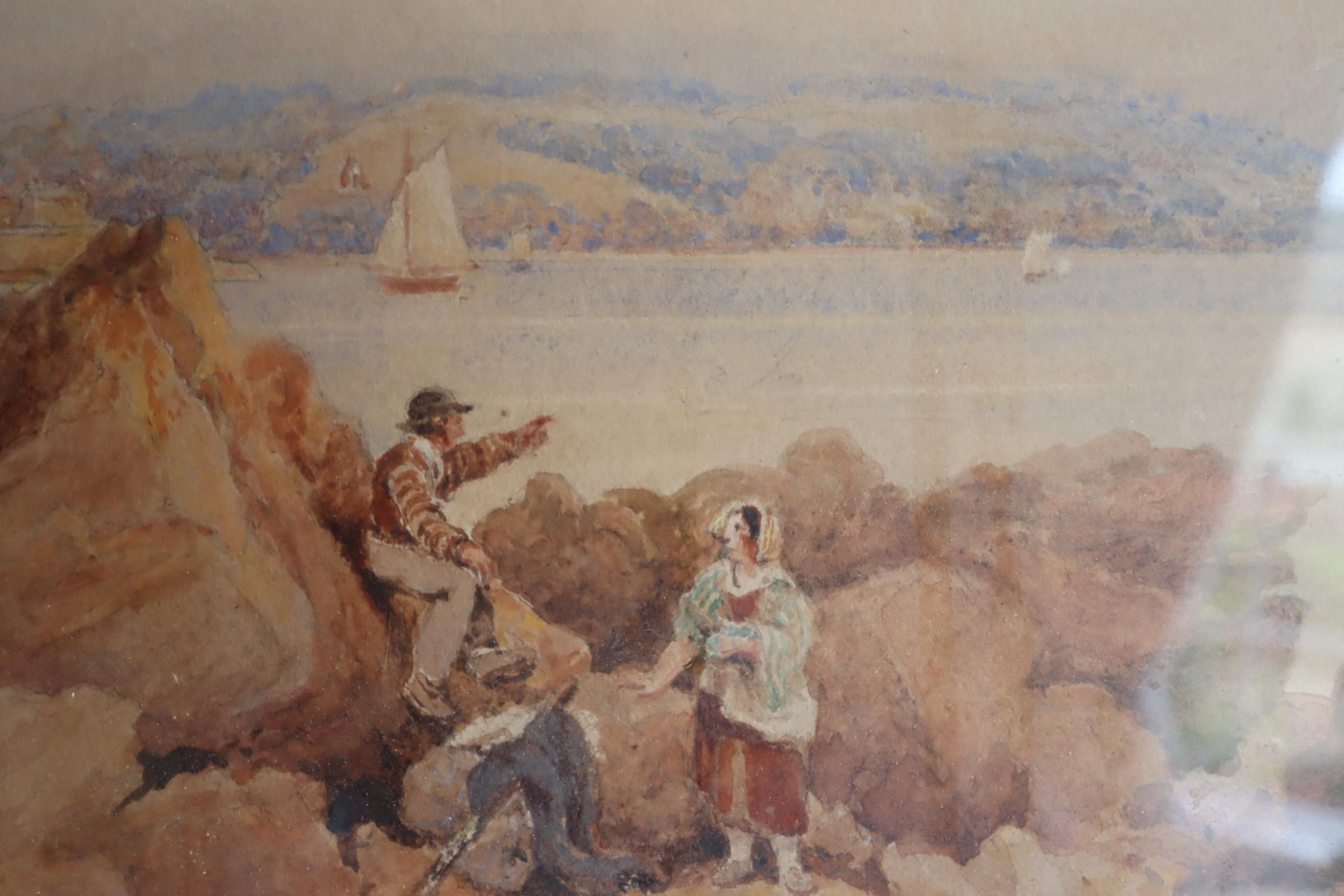 19th Century Landscape Watercolour Signed Gee Hemel For Sale 2