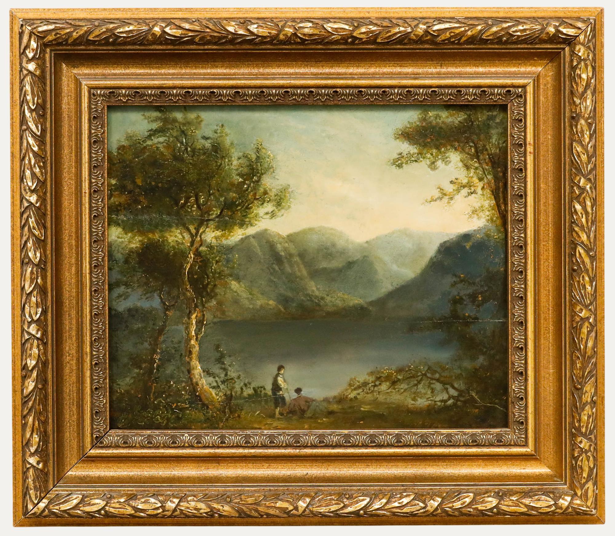19th Century Oil - Admiring the View